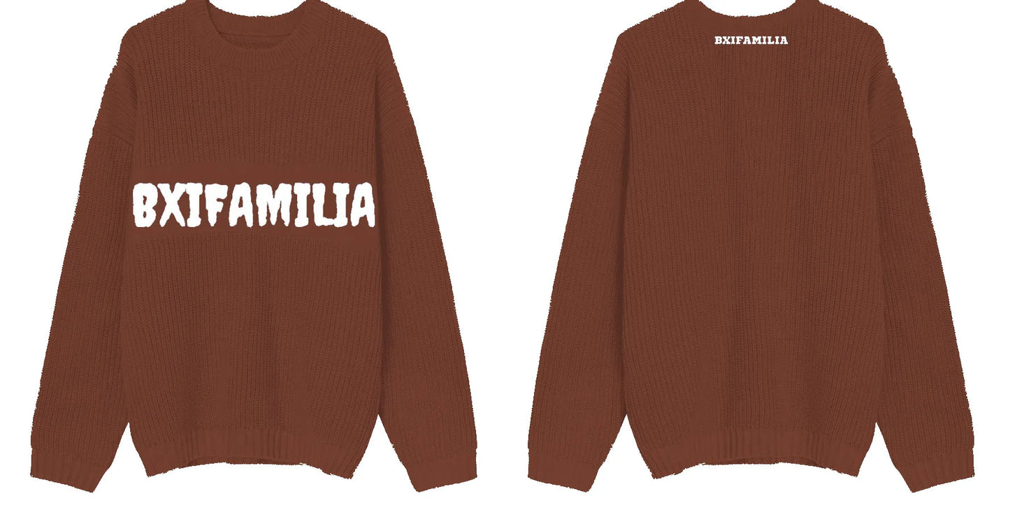 (Out of stock, Preorder… February delivery )BXIFAMILIA high quality long-sleeve wool sweatshirt (knitted).